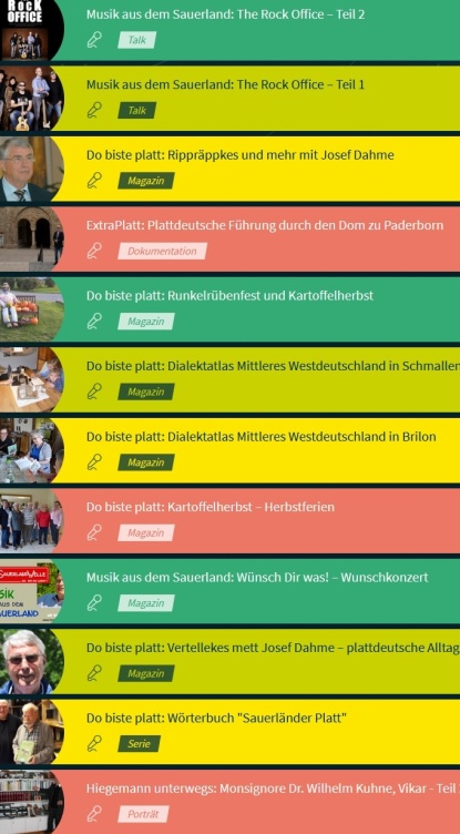 NRWision Liste